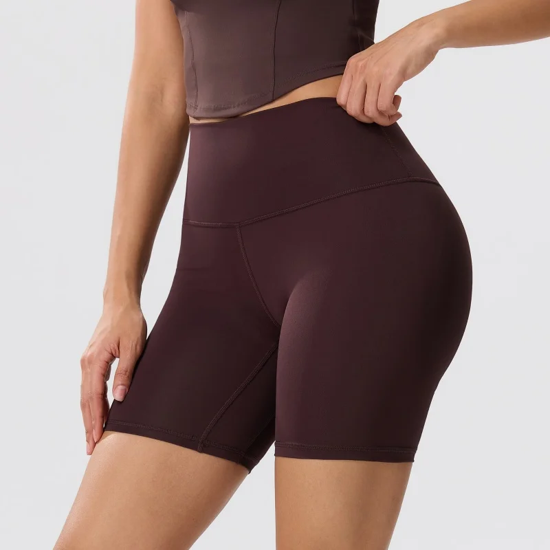 Summer Yoga Shorts Elastic Breathable Tights Leggings Quick Dried Sports Fitness Yoga Cycling Athletic Gym Shorts