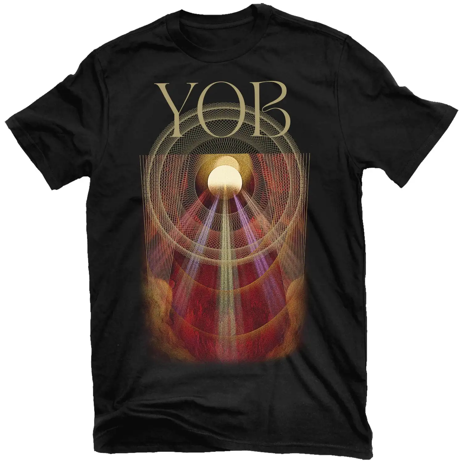 Camiseta Vintage YOB Atma para hombre y mujer, camiseta gráfica de banda de Rock de Metal, ropa informal 100% de algodón