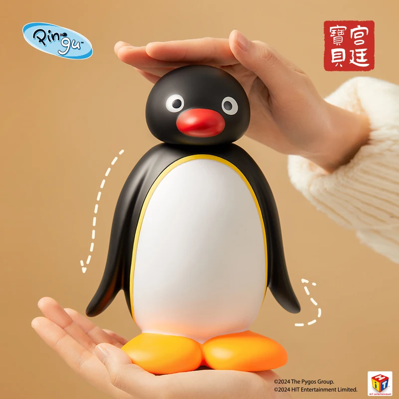 2025 novo pingu pinguim paipai lâmpada brinquedos luminosos genuíno pingu estatuetas atmosfera lâmpada decoração ornamentos meninas presentes de aniversário