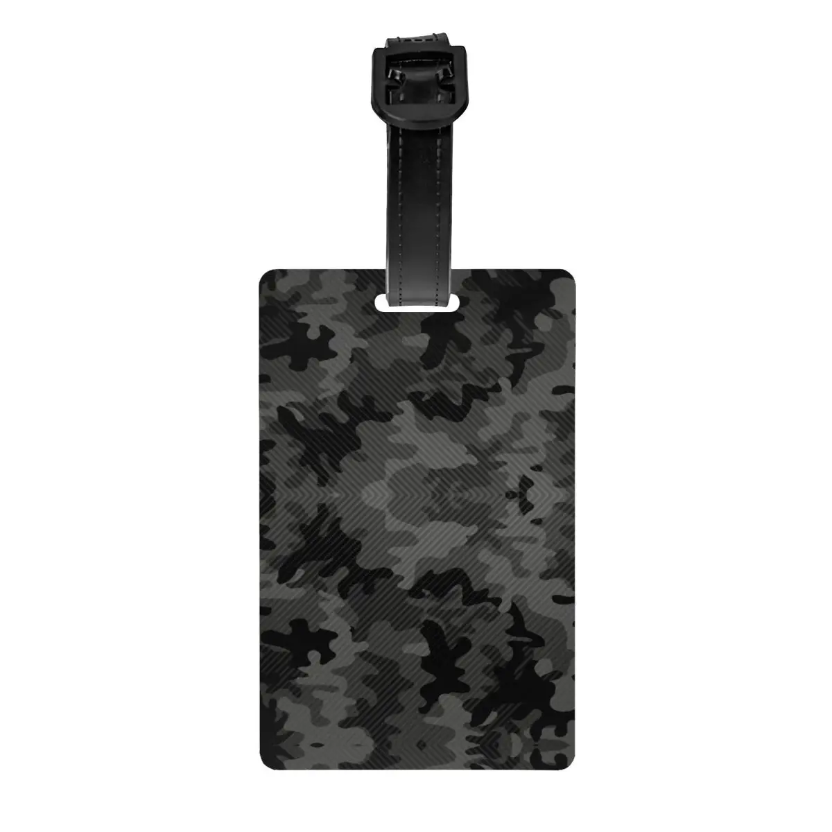 Étiquette de bagage camouflage en carbone, étiquette d\'identification de bagage, couverture de confidentialité des bagages, valise militaire de