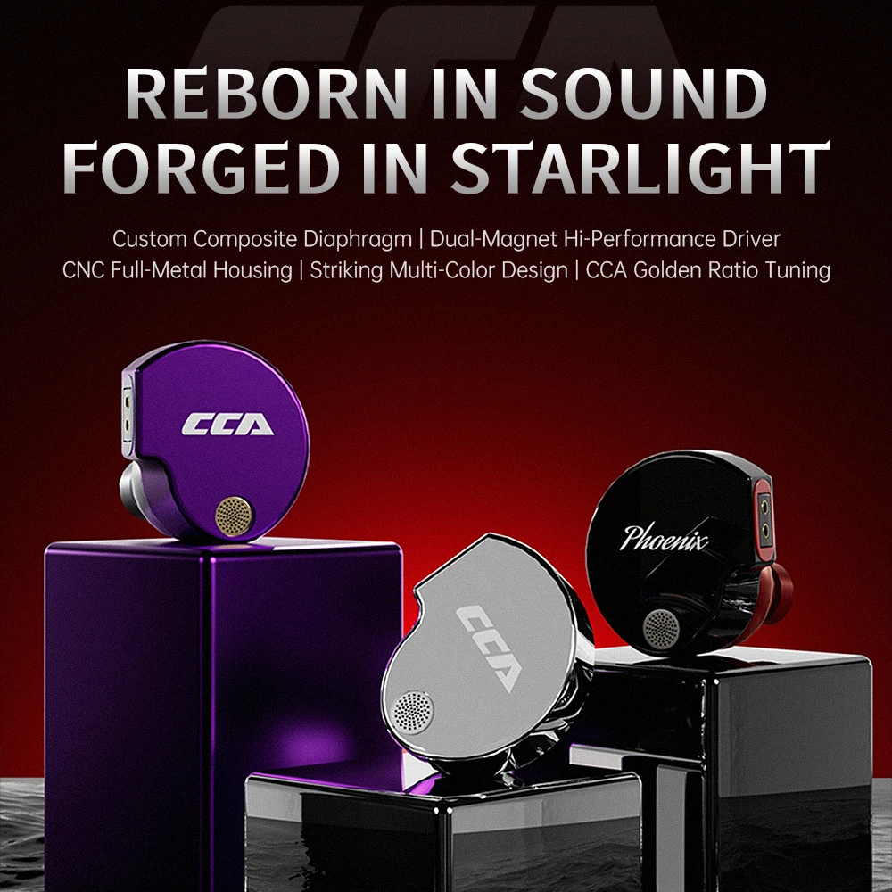 

CCA Phoenix HiFi wired sports headphones for high-quality computer esports games