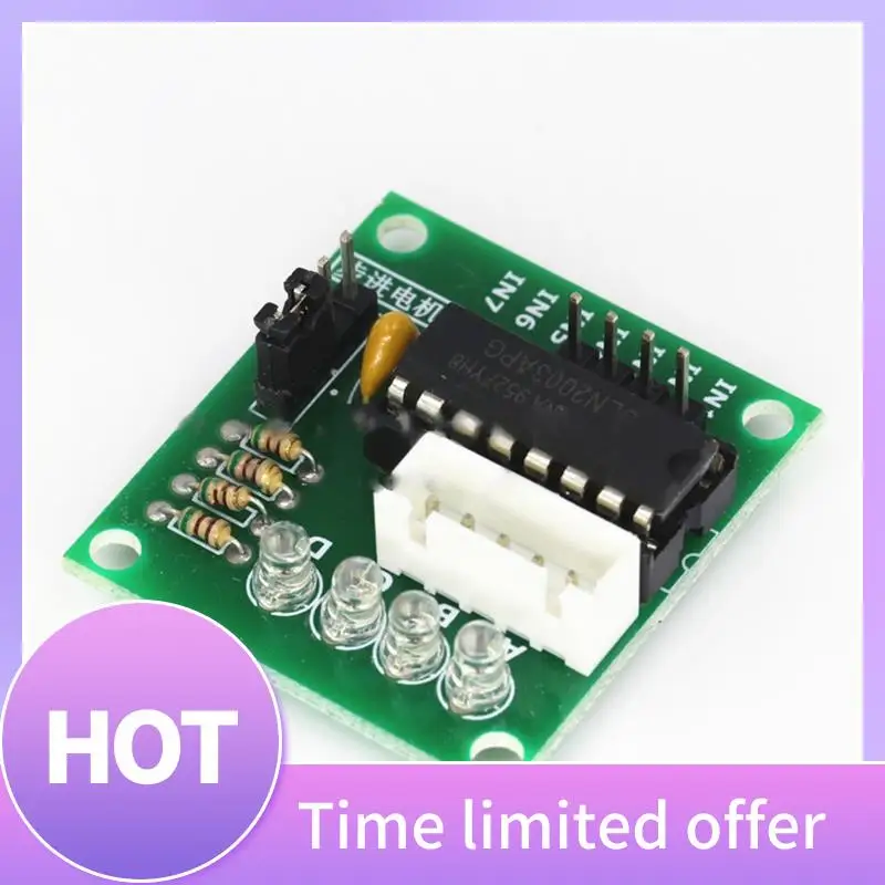 ABFN-ULN2003 Плата привода Шаговый двигатель Плата привода Тестовая плата для 5 В 4-фазного 28Byj-48 Шаговый двигатель постоянного тока с шестерней