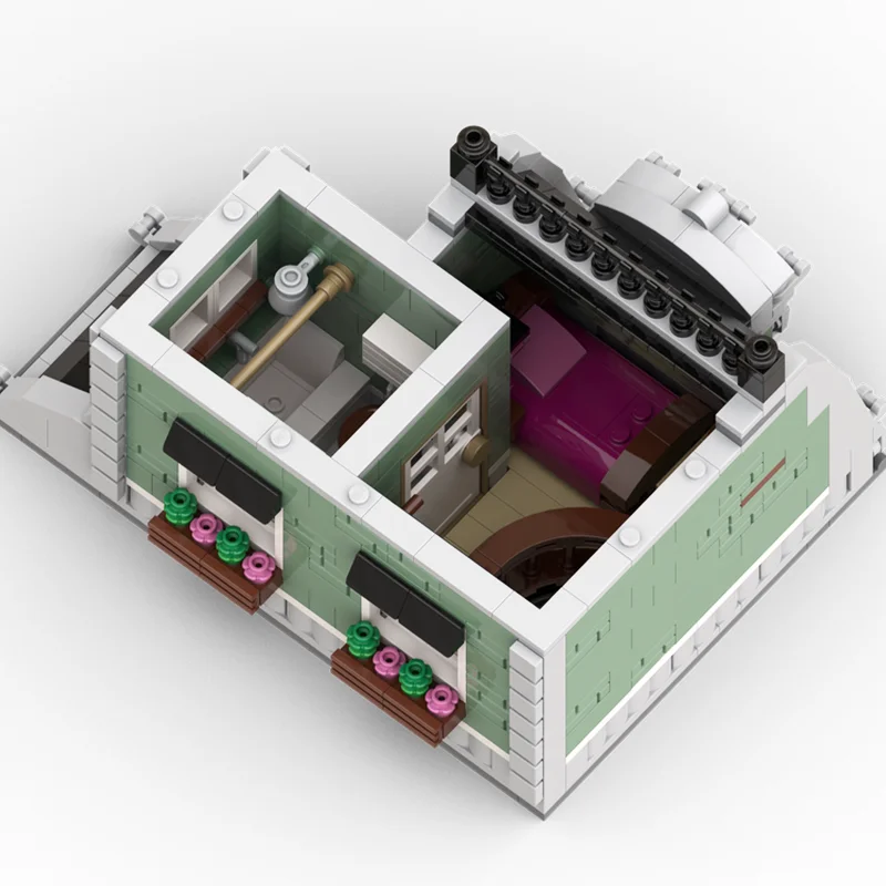 3627 قطعة MOC نجار S متجر وحدات نموذج اللبنات العمارة هدايا عيد الميلاد تجميع اللعب فكرة التعليم الطوب #4