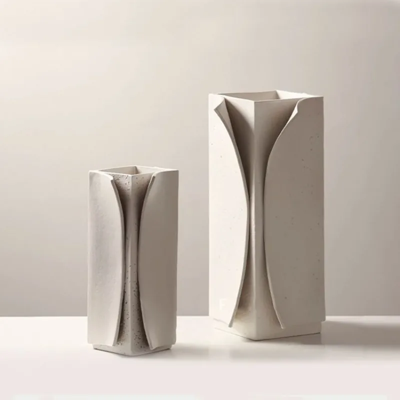 Modern art light luxury creative opening geometric flower ware,  sales office  study entrance decoration ornament