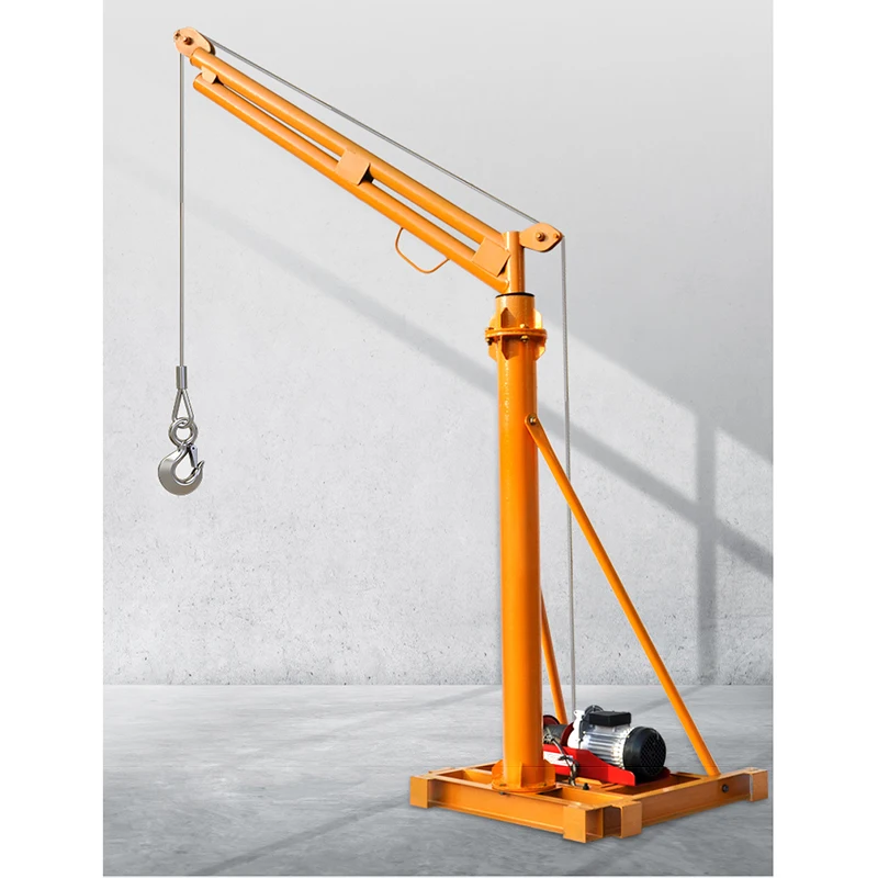 Construction Material Lifting Hoist Load 200-500kg Stationary Cargo Crane Custom