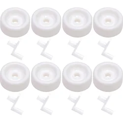 WD12X271 Dishwasher Roller Wheels & Axle (8-Pack) Compatible With Hotpoint Kenmore GE AP2039084 AH259136 EA259136 For Lower Rack