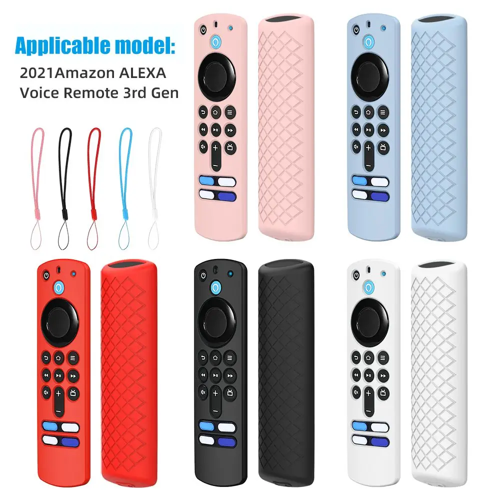 Soft Shell Remote Controller Protector Silicone Cover Protective Case Remote Control Skin For Amazon Fire TV Stick 3rd Gen