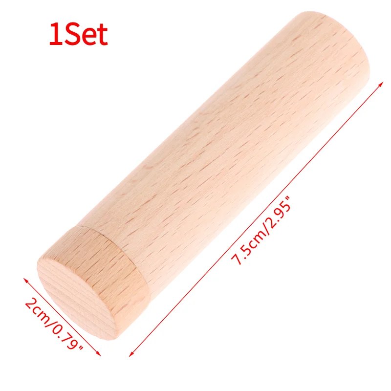1Set Essential Oil Aroma Wood Diffuser Inhaler With Wicks Aromatherapy Nasal Inhaler.