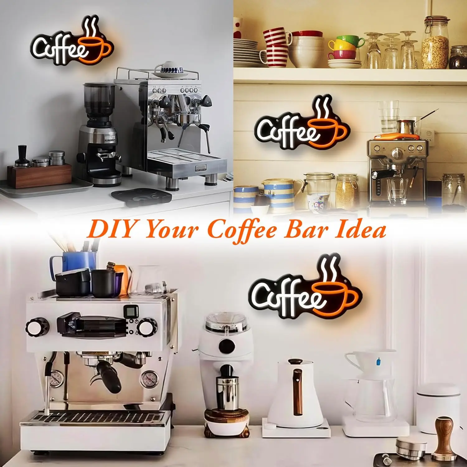 Coffee Neon Sign USB Powered LED Neon Light For Coffee Stantion Cafe Shop Party Art Decoration Advertisement Board Display Sign