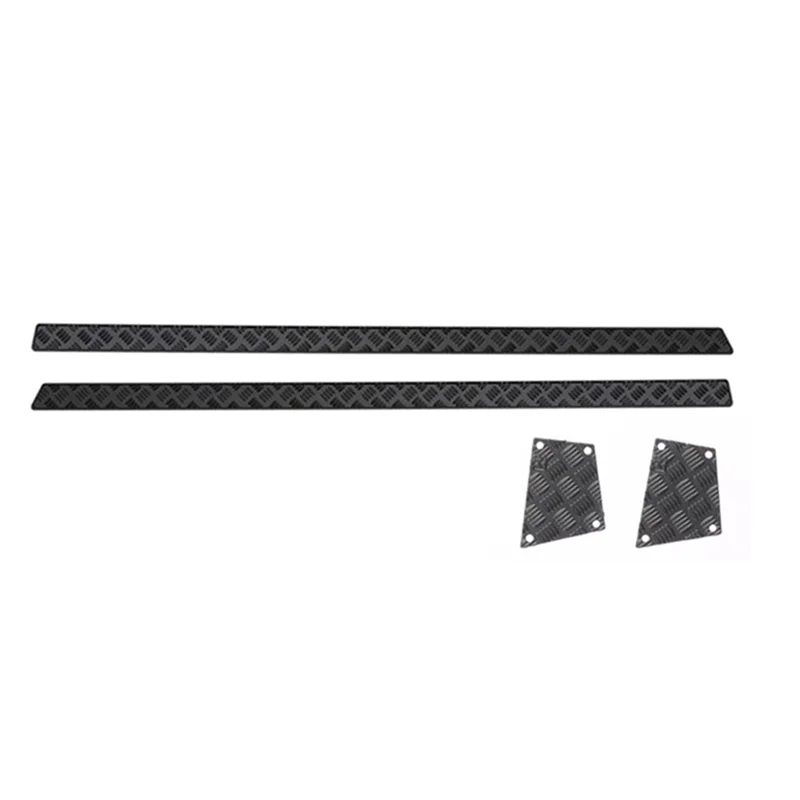 Metal Steel Side Anti-Scratch Skid Plate Trim Decorative Sheet for Traxxas TRX4M Defender 1/18 RC Car Upgrade Parts,2