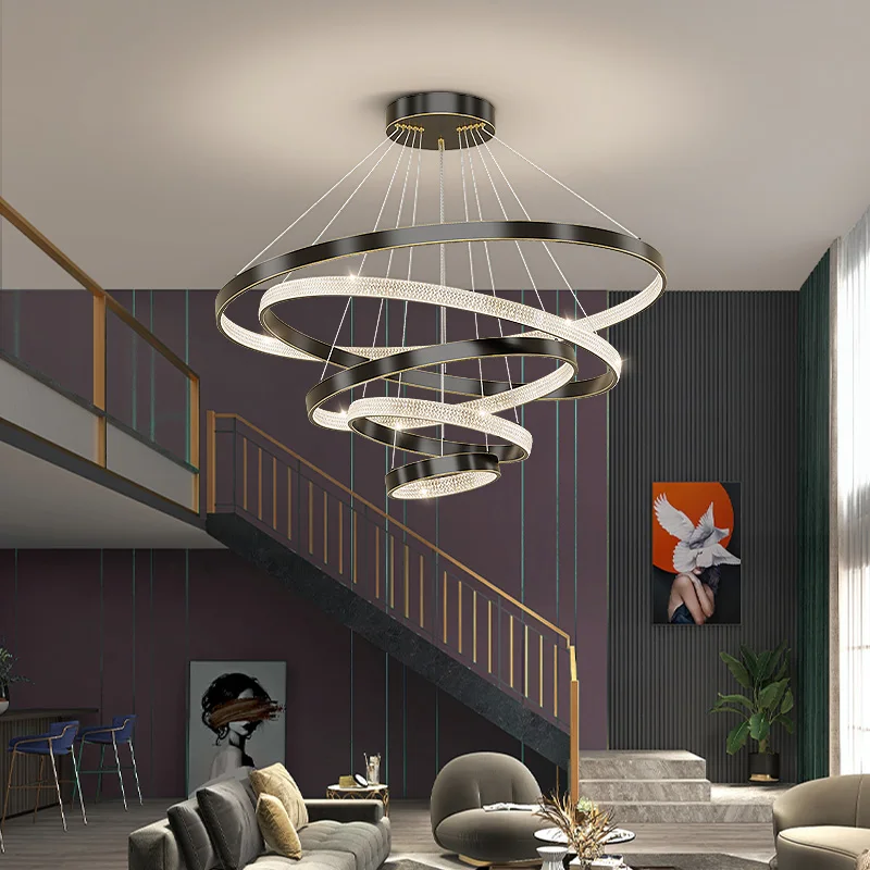 lustre de anel estilo nordico para sala de jantar lampada pingente luz suspensa do quarto lustre de teto moderno led sala de estar 01