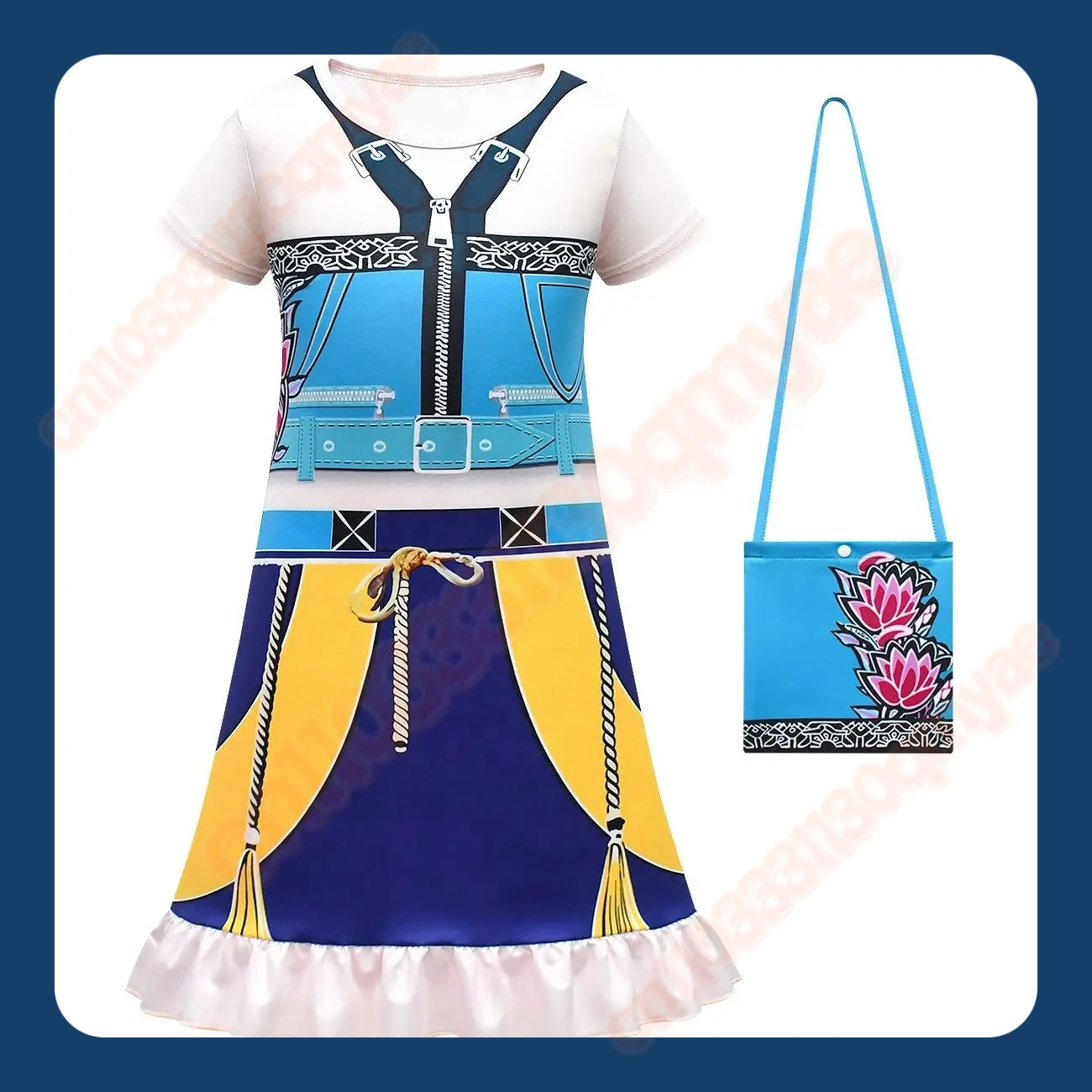 

KPop Demon Hunters Clothes Kids New Summer Short Sleeve Dress Toddler Girls Casual Dresses Children Cartoon Nightgowns Sleepwear