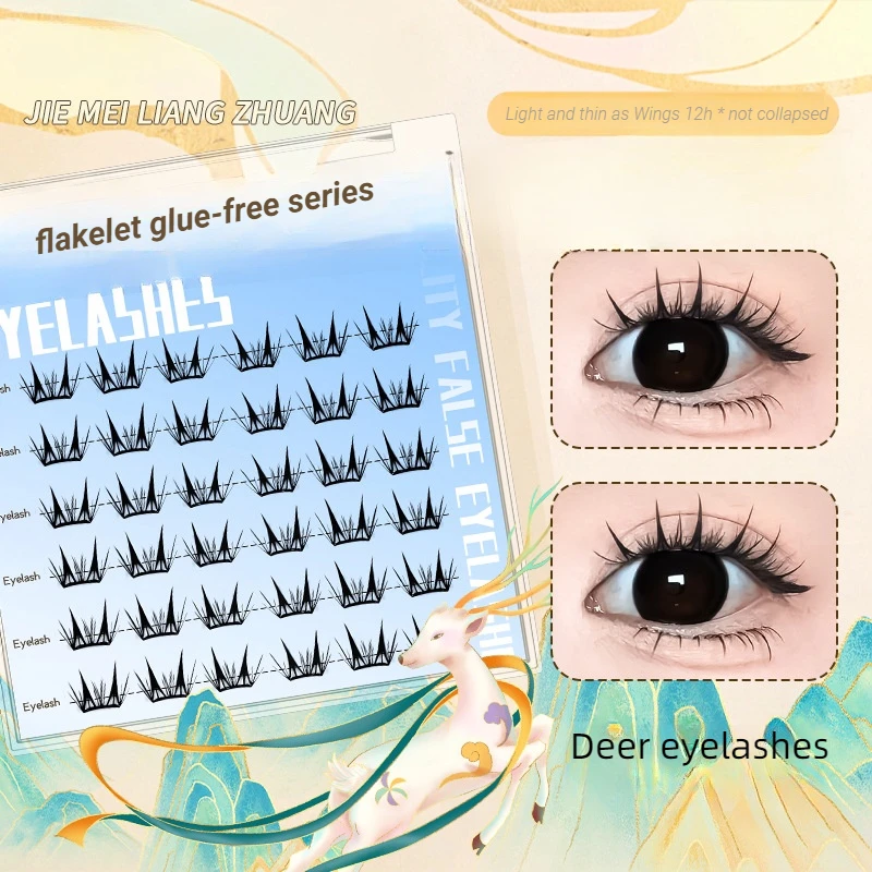 Estensioni delle ciglia a grappolo soffice coreano 5D riutilizzabili autoadesive Nessuna colla necessaria Ciglia inferiori fai da te per uso domestico