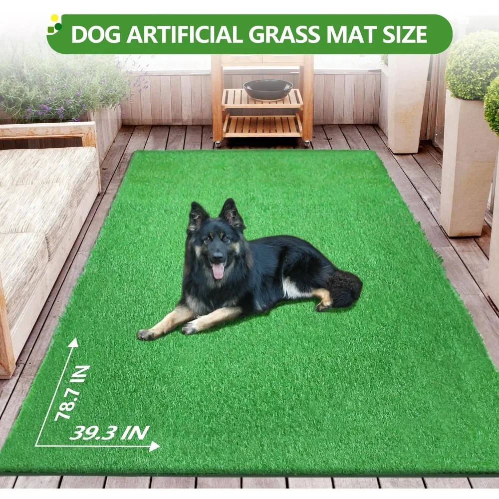 Artificial Grass Turf for Dogs Indoor Outdoor Fake Grass for Dogs Potty Training Area Patio Lawn Decoration, Customizable Sizes