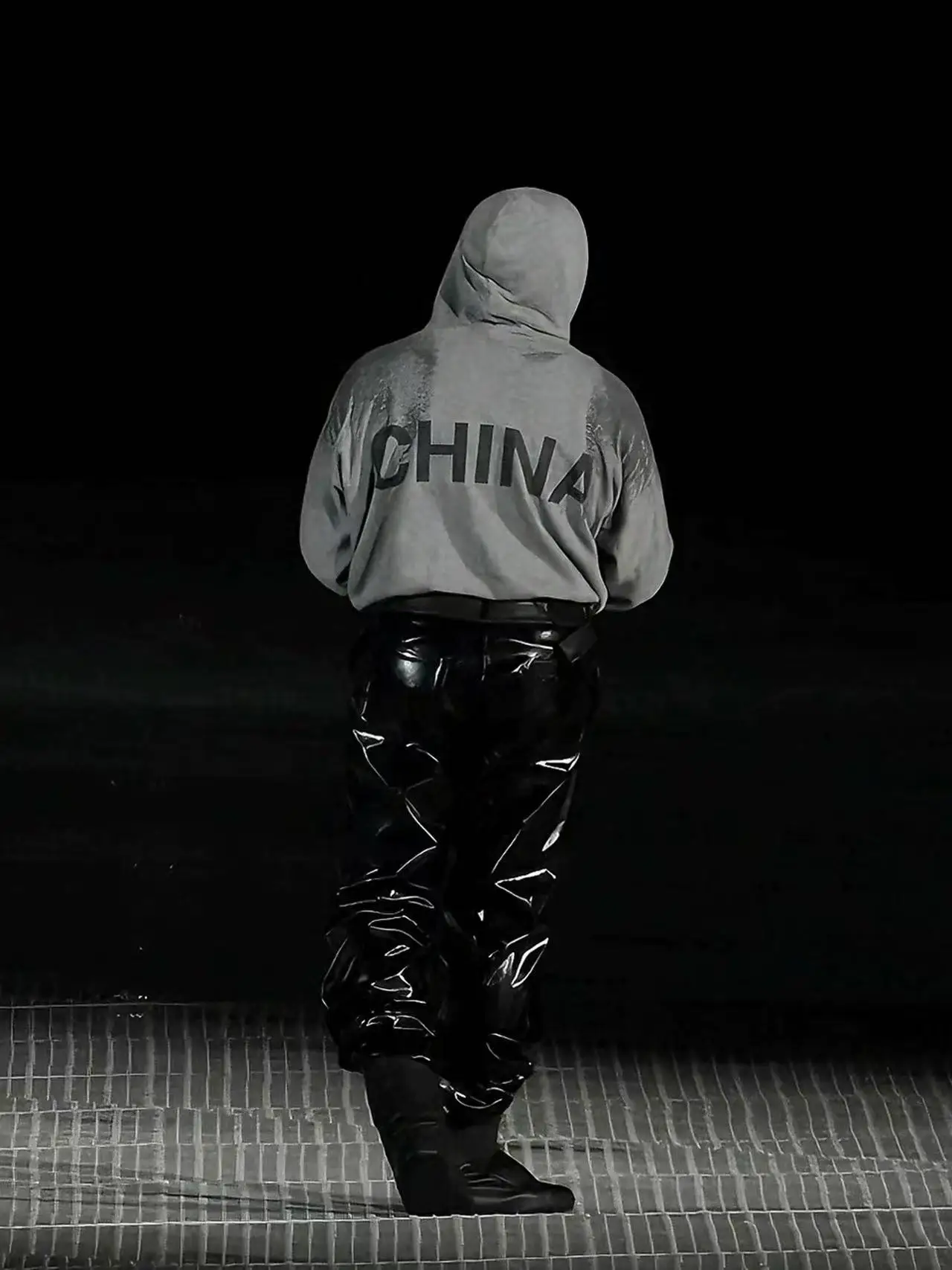SZNX Kanye West CHINA Concert Zipper Hoodie Men Women Streetwear 