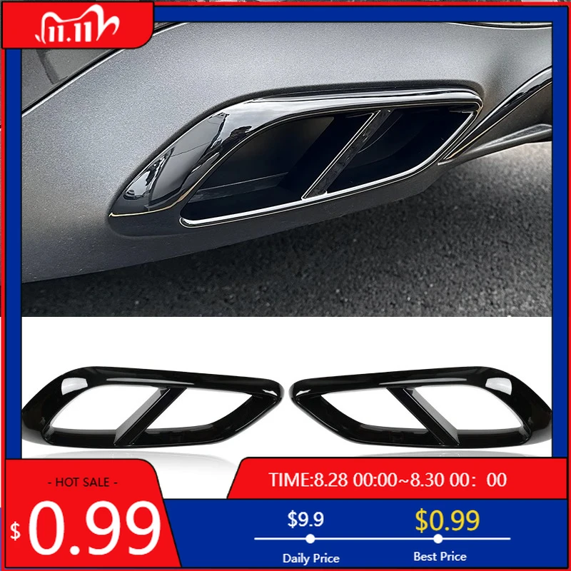 

Interior Stickers Suitable for Mercedes-Benz C236 CLE260,300 modified tail throat mask rear wind knife decoration bright strip