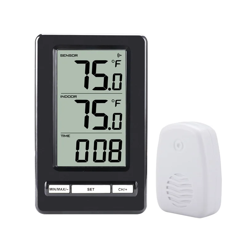 1 Set Wireless Indoor Outdoor Thermometer Temperature Humidity Meter Home Hygrometer With Outdoor Sensor