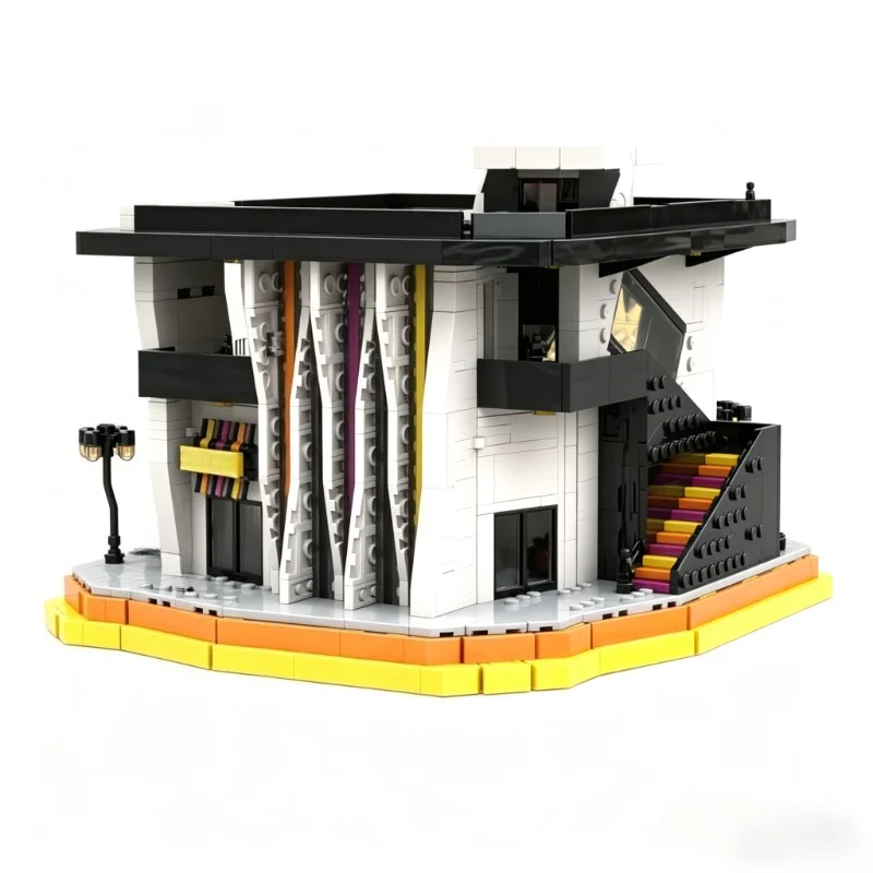 2977PCS MOC Contemporary Art Museum Modular Street View Building Blocks DIY Educational Assembly Toy For Display Collection Gift