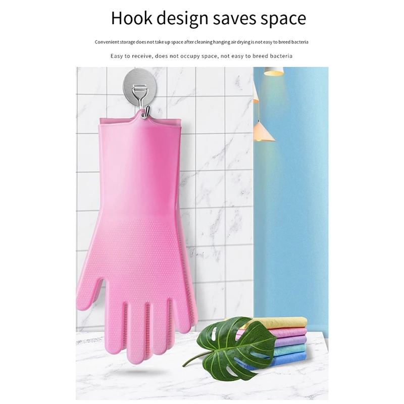 Gants multi-usages en silicone à pointe convexe pour livres d'animaux de compagnie, outils de lavage de cuisine, 10 pièces