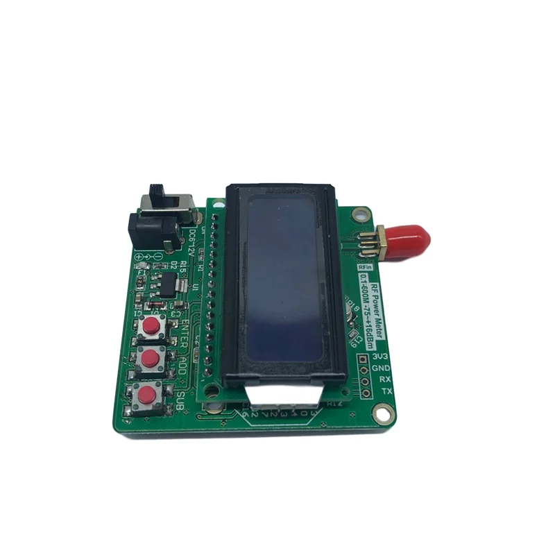 LCD Digital Wattmeter Volt Watt Power Ammeter RF Power Meter -75-16 DBm 1-600MHz Radio Frequency Attenuation Tool