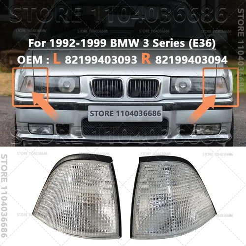 Imagen 2 del producto Para 1992-1999 2 puertas BMW 316i 318i 320i 323i 325i 328i M3 (E36) lámpara de señal de giro 82199403093 82199403094 63138353281 63138353282