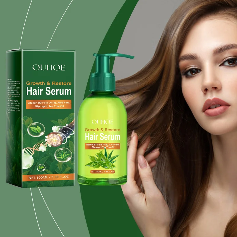 

Tea Tree Hair Serum For Dry Split Ends–Nourishing Scalp & Hair Oil, Improves Shine Smoothness, Lightweight Leave-In Treatment