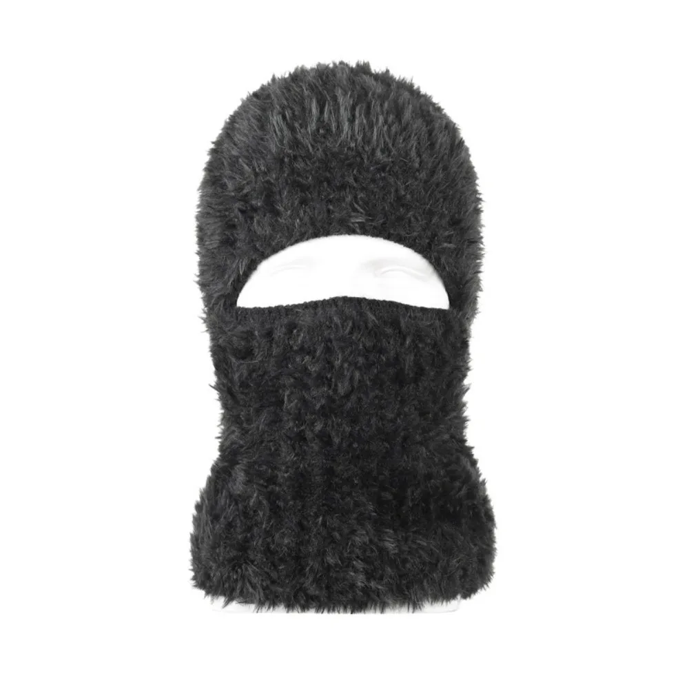 

Casual Thickened Winter Balaclavas Cap Neck Warmer Windproof Full Face Pullover Cap Soft Earflap Ski Knitted Mask Outdoor