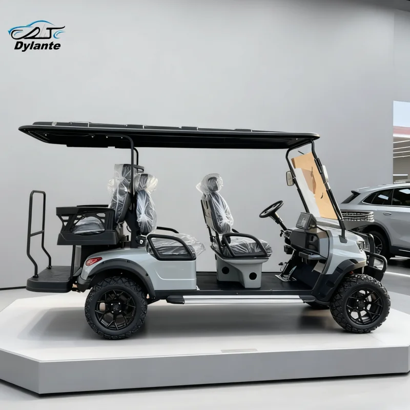 

Профессиональная электрическая тележка для гольфа, двигатель 5000 Вт, напряжение 48 В/60 В, уличная легальная клубная тележка для гольфа, 4 6 сиденья, литиевая батарея, скутер для взрослых