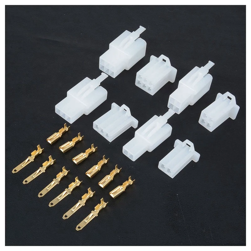 4 Box 2 3 4 6 Pin Plug Connector Flat Plug Motorcycle Scooter Car