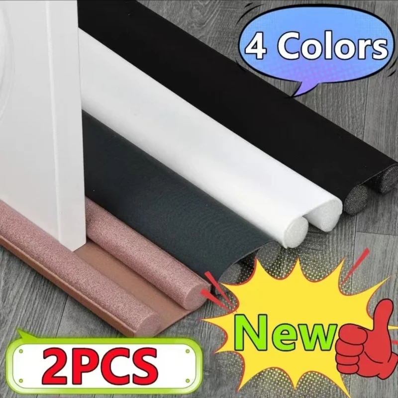 2-Pack Flexible Under Door Draft Stopper Bottom Seal Strip Weather Strip Anti-Cold Gap Blocker Thicker Sealing Strip 93 men di