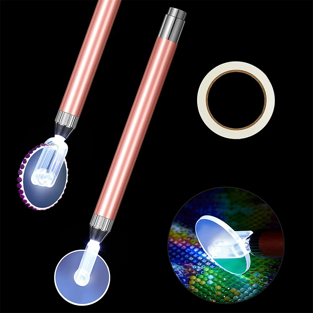 DIY Diamonds Painting Accessories Multifunctional Diamond Painting Pen Set for Drawing Include Double-sided Tape Contact Roller