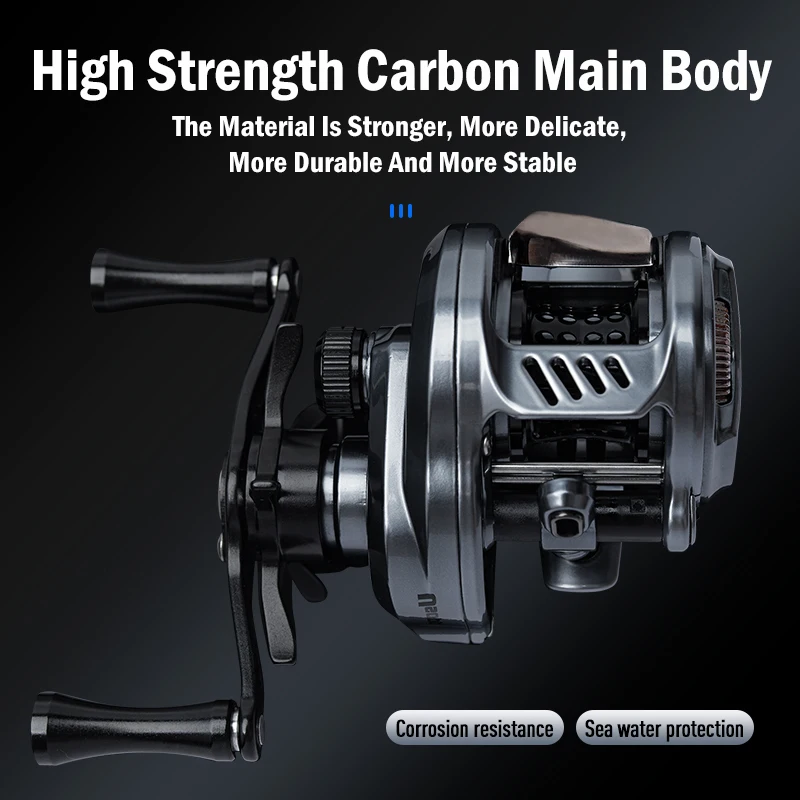 بكرات ليدون يوسوب 7.6:1 نسبة التروس 125 جرام خفيفة 4.5 كجم سحب قوة الطعم صب بكرة الصيد Baitcaster معالجة #3