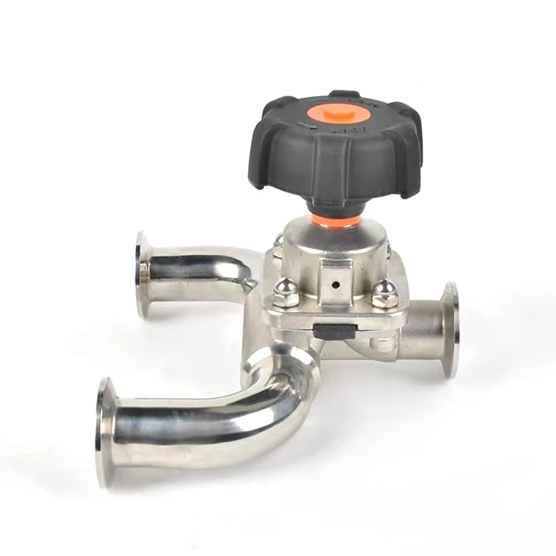 

Hygienic U-Type Tri Clamp Diaphragm Valve Manual Stainless Steel Food Grade for Water Media