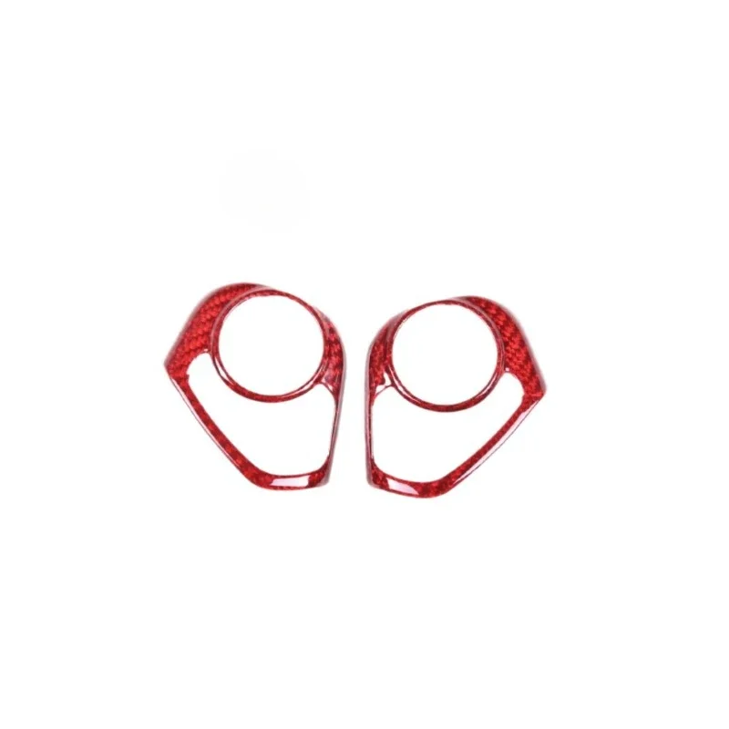 For SUBARU BRZ For TOYOTA 86 GR86 GT86 Real Dry Carbon Fiber 2022-2023 Steering Wheel Button Stickers Interior Decoration