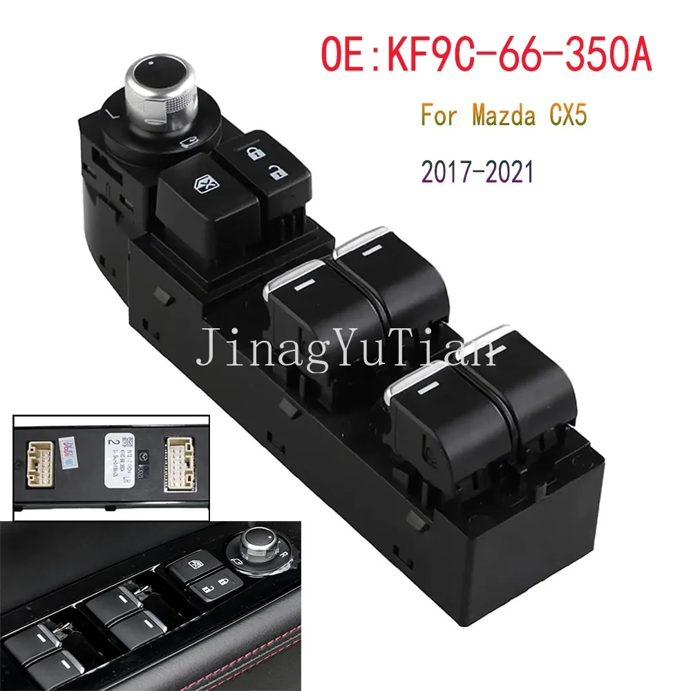 

Front left electric Power Window Control Switch Lifter Button Auto Parts for Mazda CX5 2017 2018 2019 2020 2021 Car Accessories