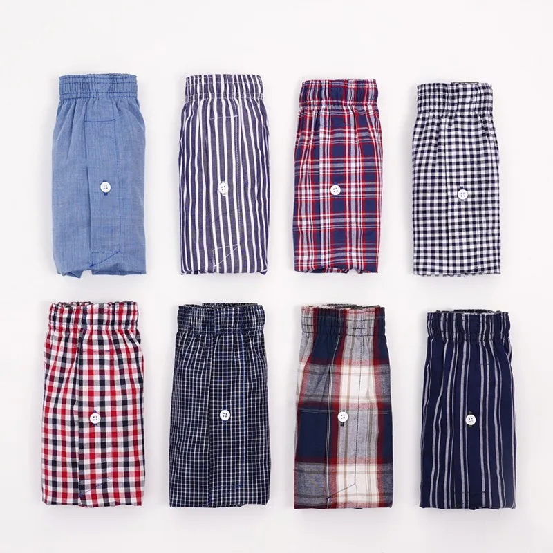 3-10PCS Mens Aro Pants Cotton Men\'s Underwear Boxers Large Size Pajama Sleeping Arrow Pants Soft Shorts Pure Cotton Boxer Shorts