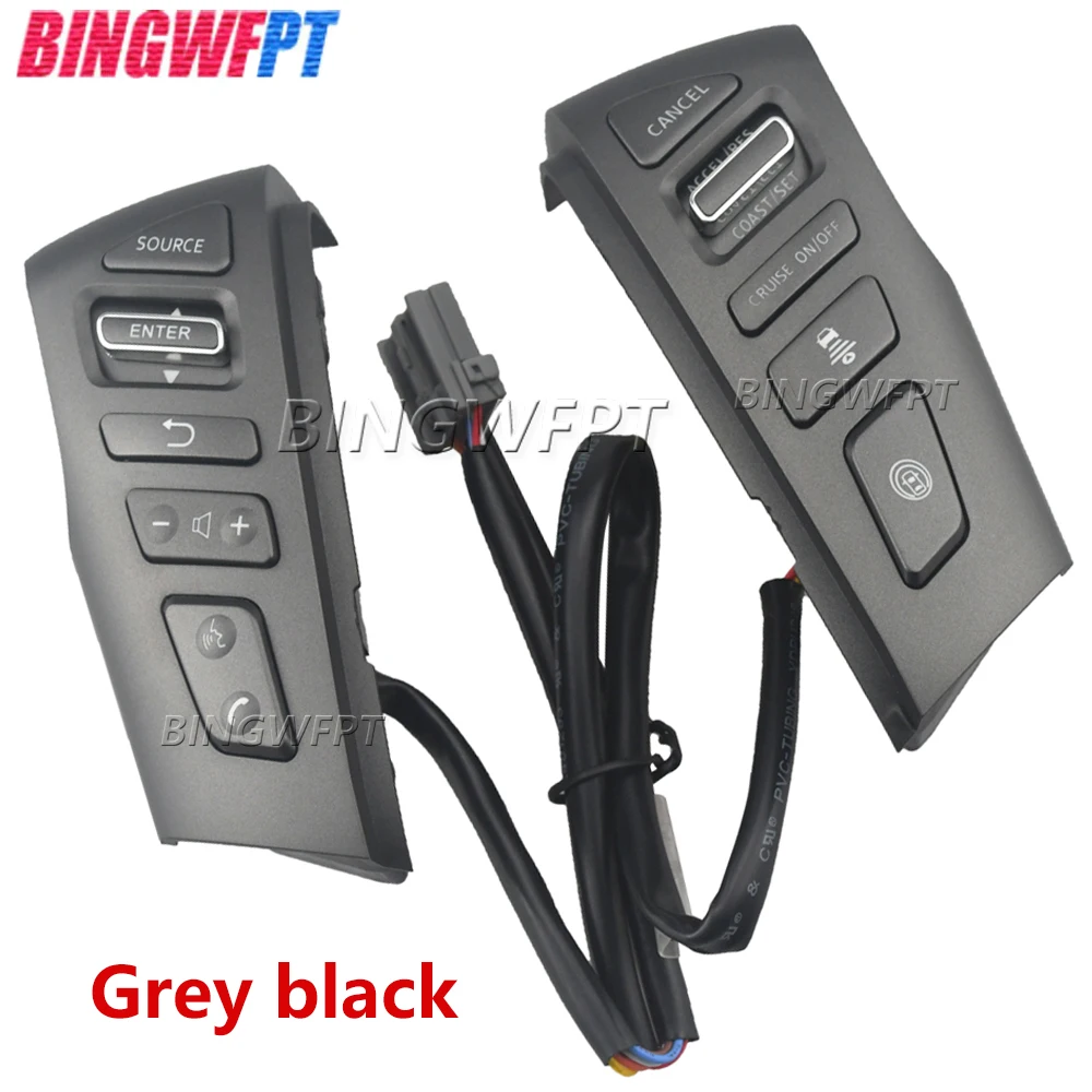 NEW Steering Wheel Controls Volume Cruise Switch Buttons For Nissan PATROL Y62 2012-2018 Switches Telephone Sound With backlight
