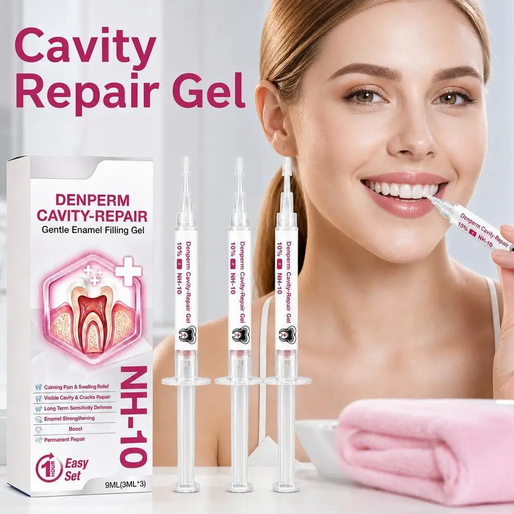 Dental Enamel Care Gel Set Tooth Repair Protection Enamel Reinforcement Daily Oral Care Teeth Surface Cavity Restoration Serum