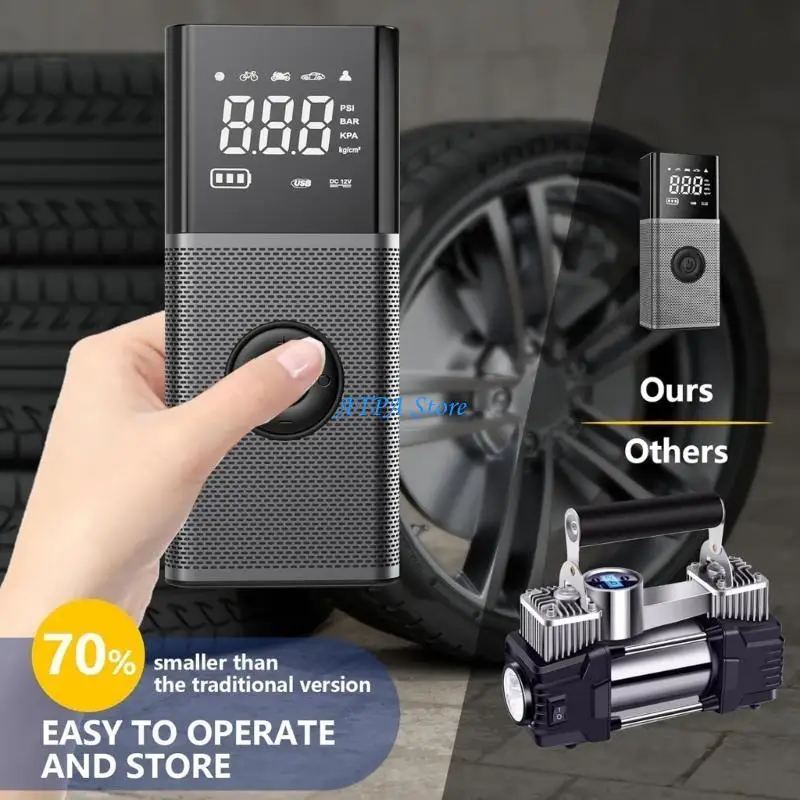 compresseur-d'air-electrique-voiture-u13c-pompe-portable-sans-fil-gonfleur-pneus-affichage-numerique