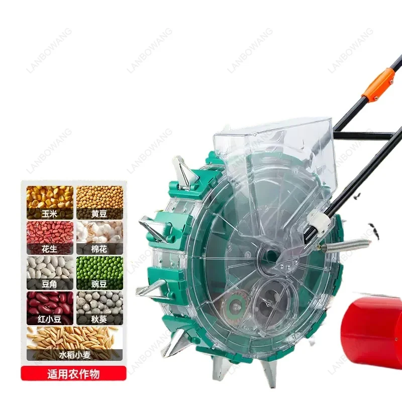 New Multifunctional Hand Push Seeder Retractable Precision Planter For Corn Peanut Cotton Soybean Agricultural Sowing Tool