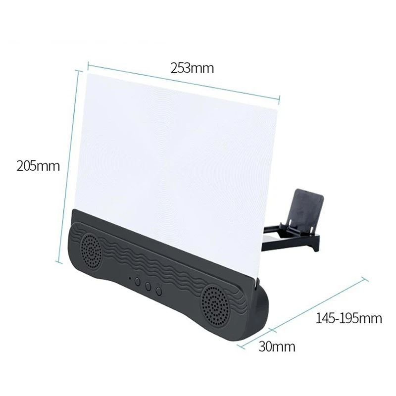 2021 New 4 In 1 K9 Anti-Ultraviolet Bluetooth Speaker 14 Inch HD Mobile Phone Screen Amplifier Holder emergency power supply