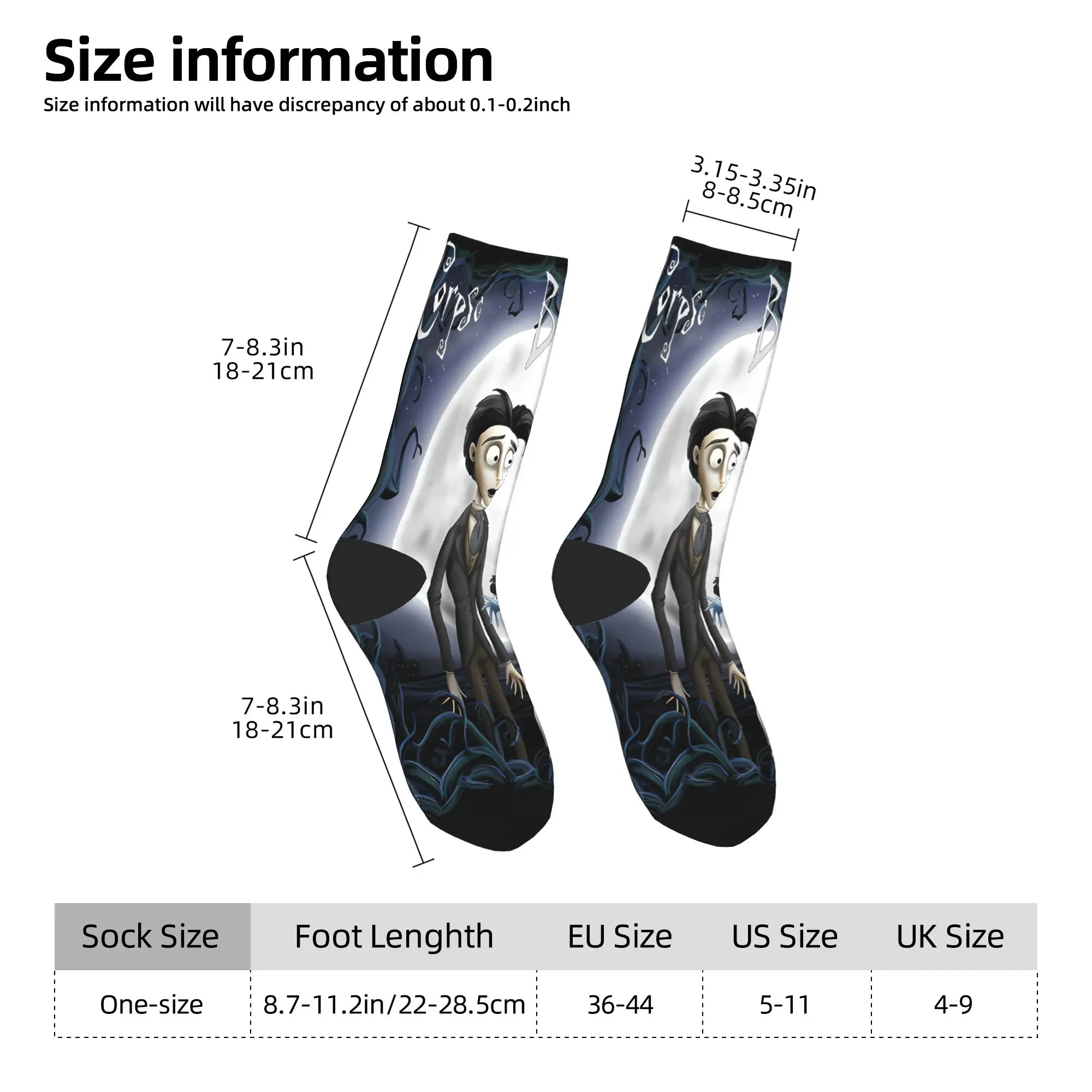 Anime Film C-Corpse Braut Socken Koreanische Strümpfe Unisex Männer Atmungsaktive Outdoor Sport Socken Herbst Grafik Anti Schweiß Socken