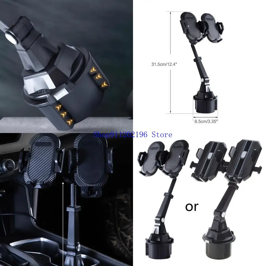 

P82A High Quality Car Phone Mount Holder Car Mobile Phones Stands Dual Holders