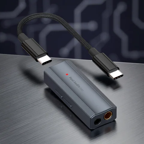 Fosi Audio DS2 Mini Audio USB DAC Dongle Headphone Amplifier DSD Decoder Amp Support 32bit/384kHz with 3.5MM & 4.4MM Balanced