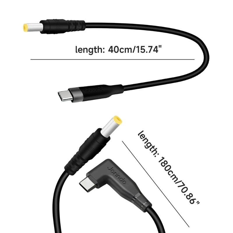 USB Type C PD to DC 5.5x2.5mm Plug 12V Power Supply Cable Conveter Adapter for CCTV Camera Wireless Router Laptop LED Strip