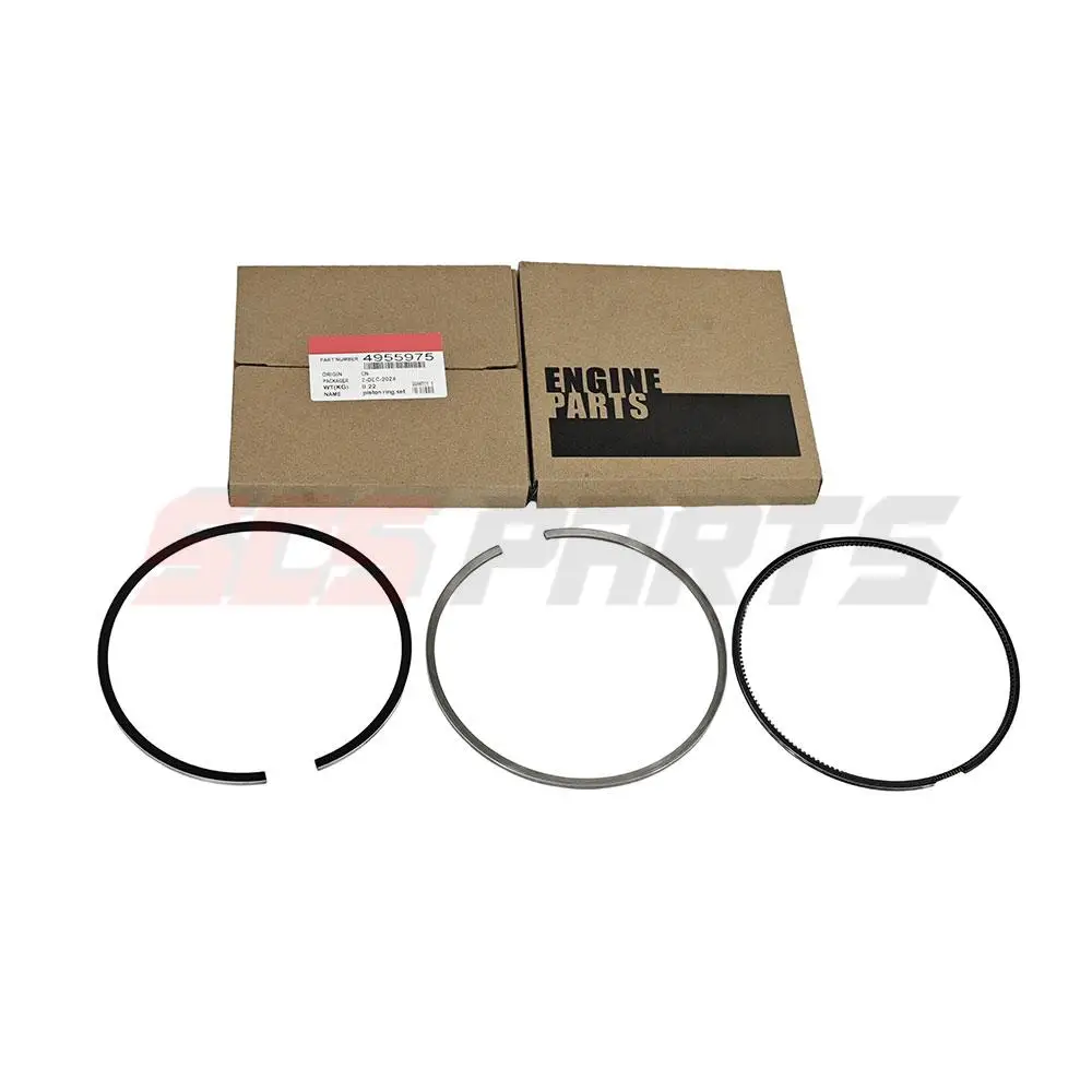4955975 Piston Ring Kit 3090450 3090460 4924584 for Cummins Engine KTA19 KTA38 KTA50 NT855 QSK45
