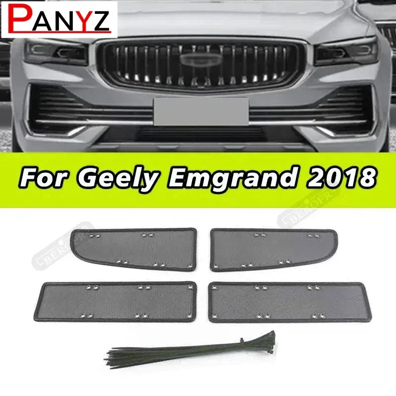 

For Geely Emgrand 2018 2020 Car Accessories Front Grille Insert Net Anti-insect Dust Garbage Proof Inner Cover Net