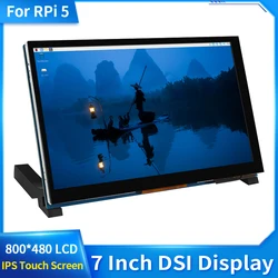 Raspberry Pi 5 IPS Display 7 Inch DSI Capacitive Touch Screen 800x480 LCD Monitor MIPI CSI Cable for Raspberry Pi 5 RPI 5