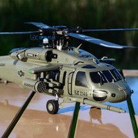 Remote Controlled Aircraft Black Hawk Rc Helicopter Yxznrc F09V Uh60 Utility 6ch 6-Axis Gyro 3d Dual Brushless Motor Rtf Rc