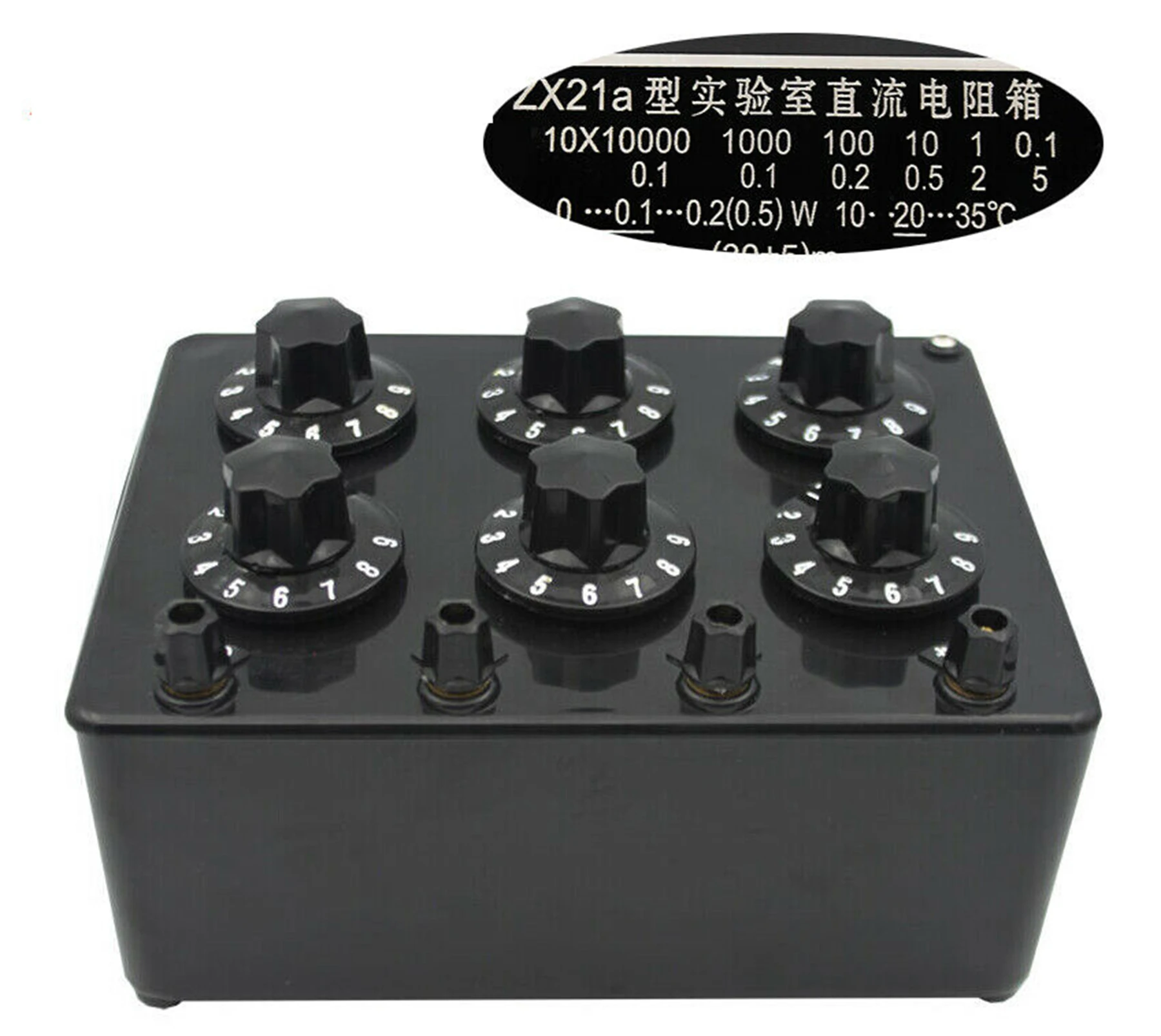 DC Resistance Box Resistor Precision Variable Decade Resistance Box 0 to 111.1110 Kilo-ohm Adjusting Range